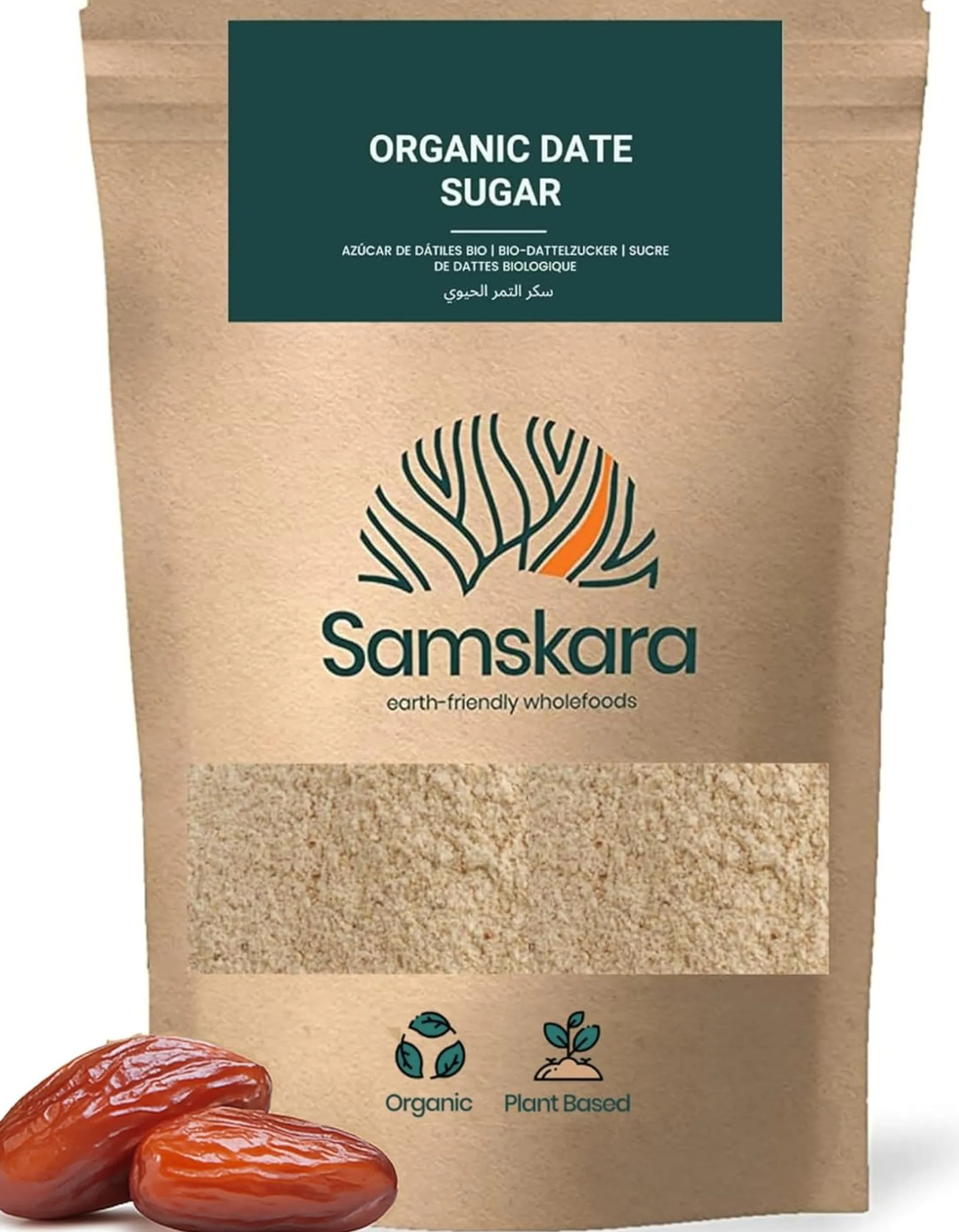 Azúcar De Dátil Bio - 10kg | Superalimento Ecológico Vegano Para Batidos, Smoothies Y Zumos, Sin Azúcares Añadidos