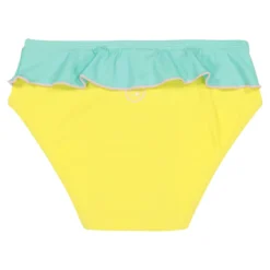 Bañador protector contra rayos UV amarillo y verde 6 meses