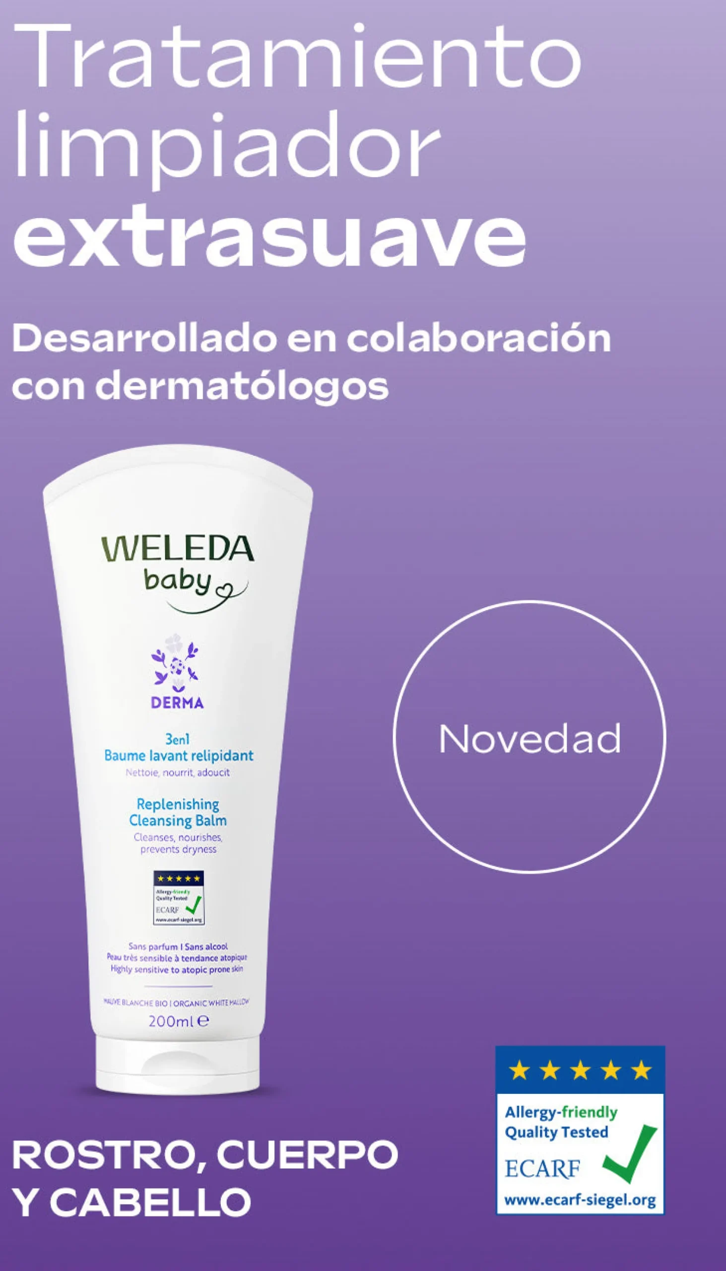 Baby Derma Bálsamo de Baño Weleda 200 ml