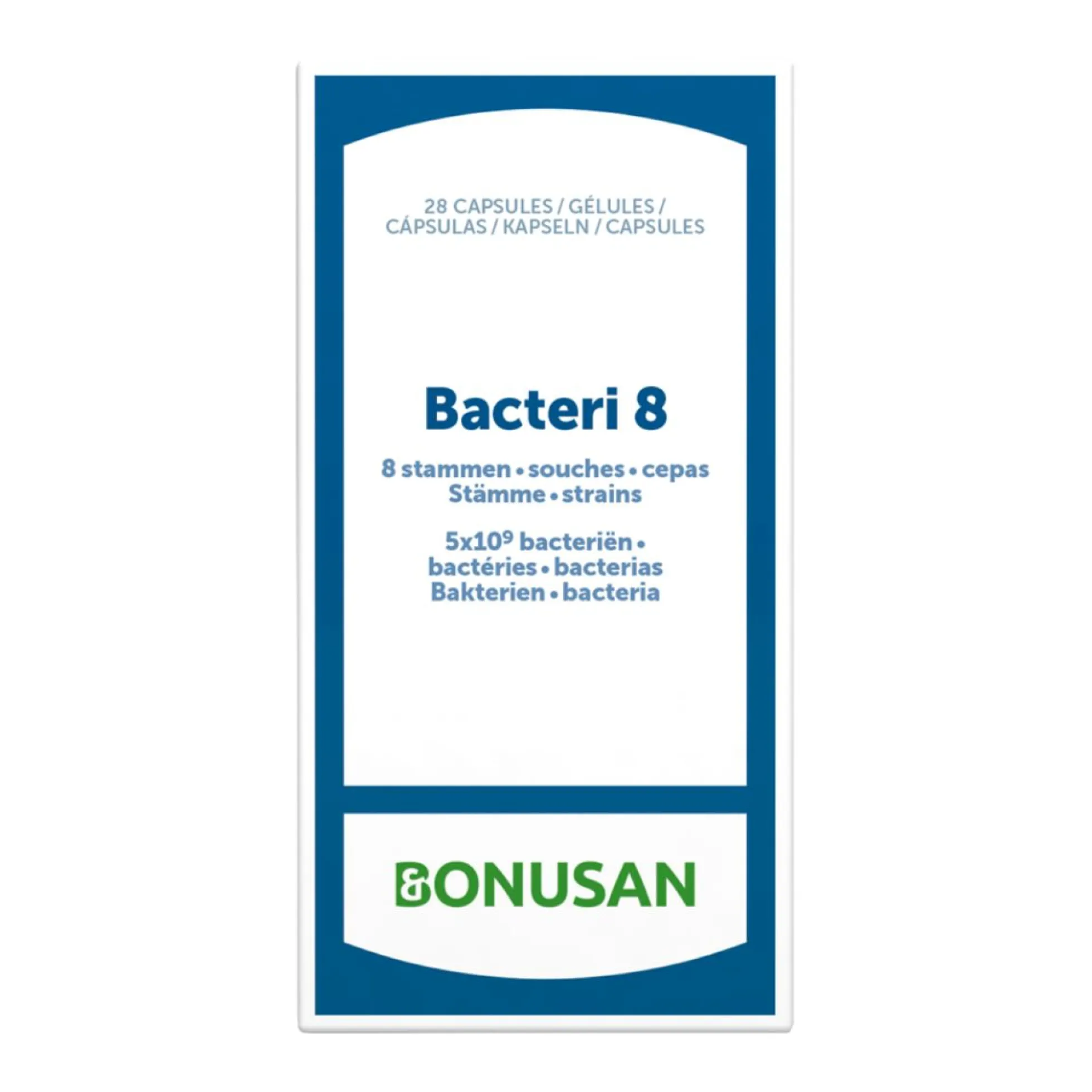 Bacteri 8 cápsulas Bonusan 28 cápsulas gastrorresistentes