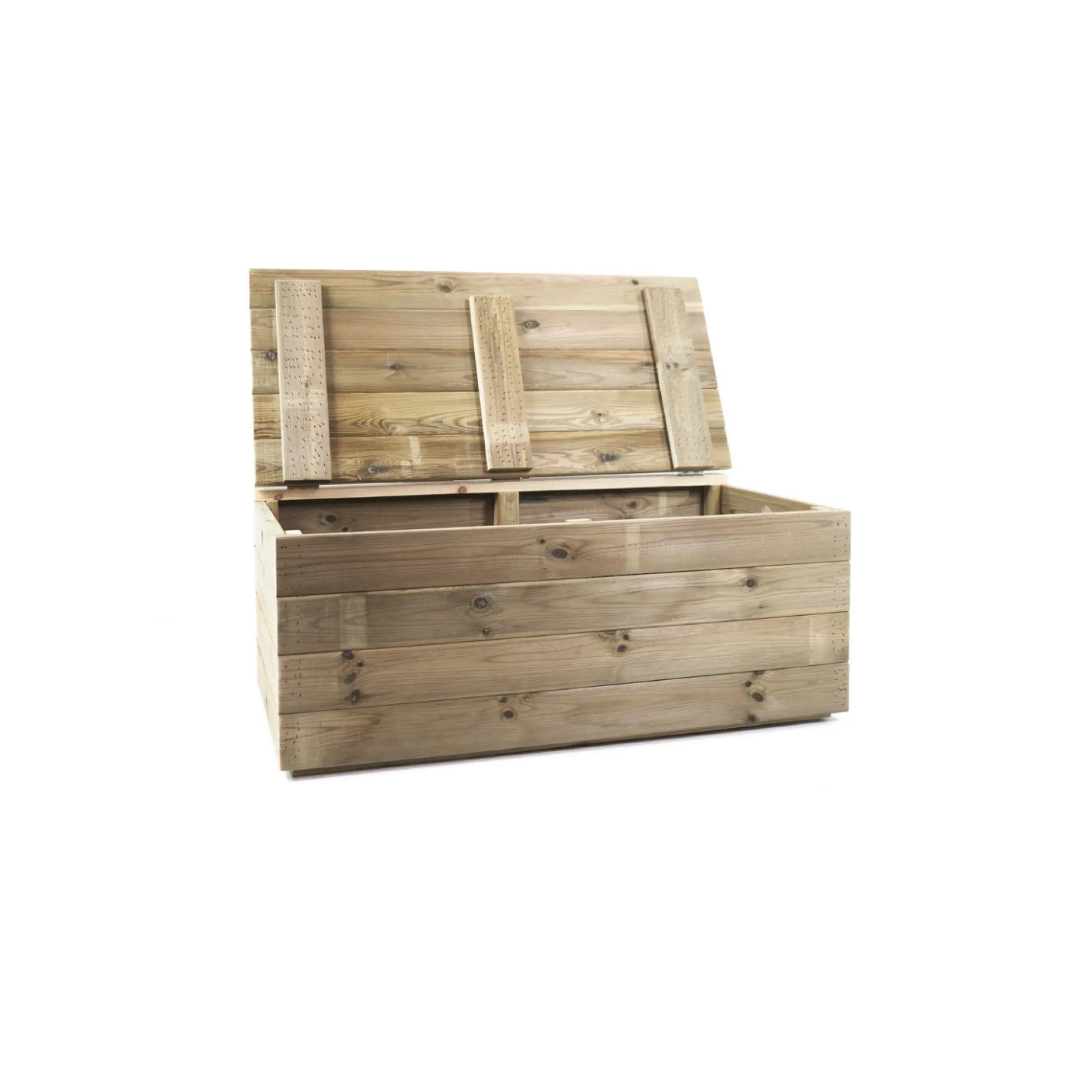 Baúl De Madera Tanoa Tratada Vidahuerto 100x50x40 Cm.