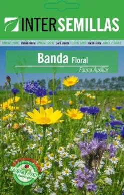Banda Floral Fauna Auxiliar Sobre De Semillas
