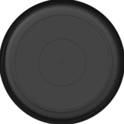Bandeja Redonda Para Flores 6 Uds. Negro Ø 19 X 2 Cm Plástico