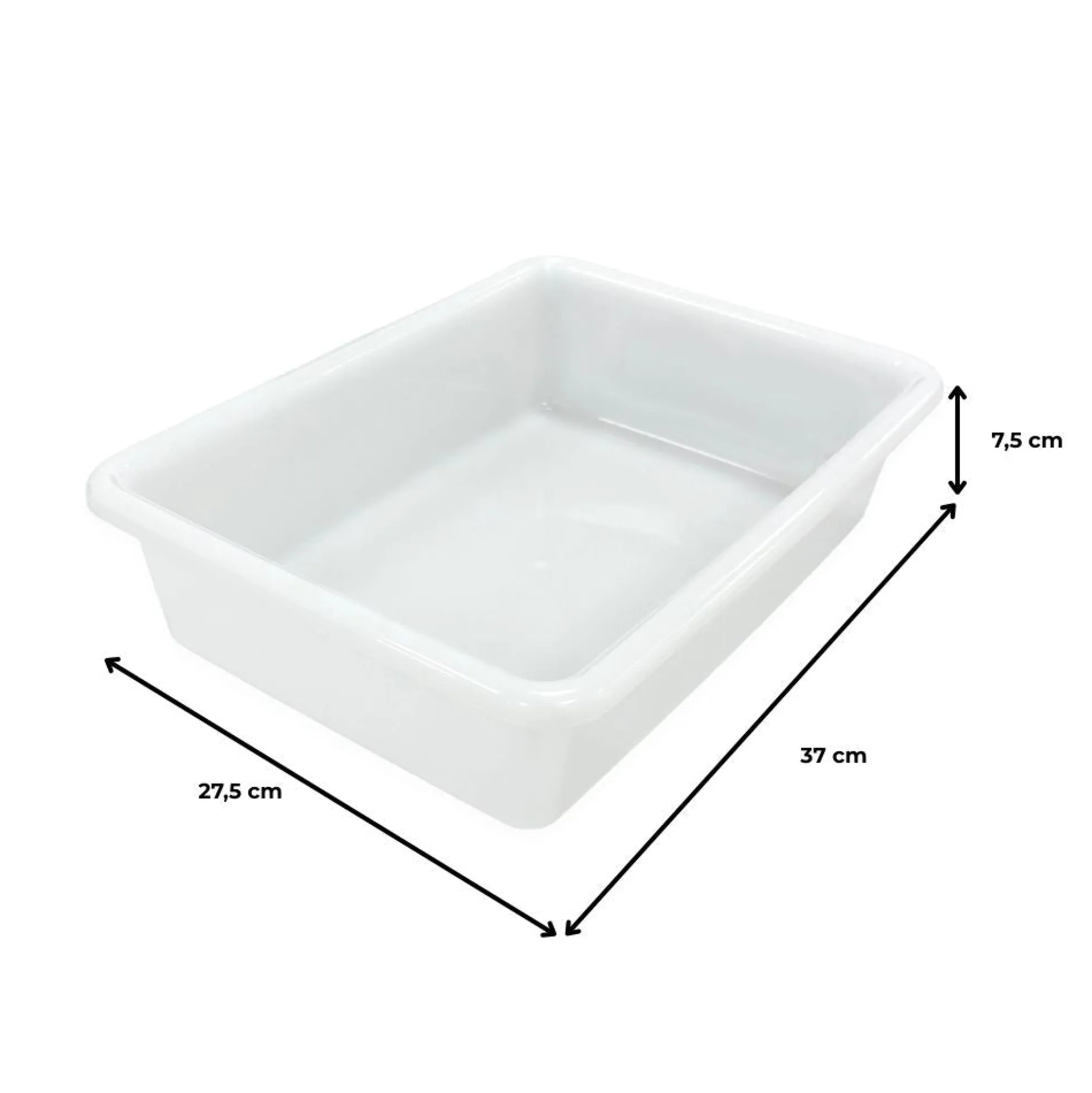 3 Bandejas Resistentes Uso Alimentario Con Tapa: 5,6l Sin Bpa's (38 X 28,4 X 7,5cm). Cocinas, Restaurantes, Catering
