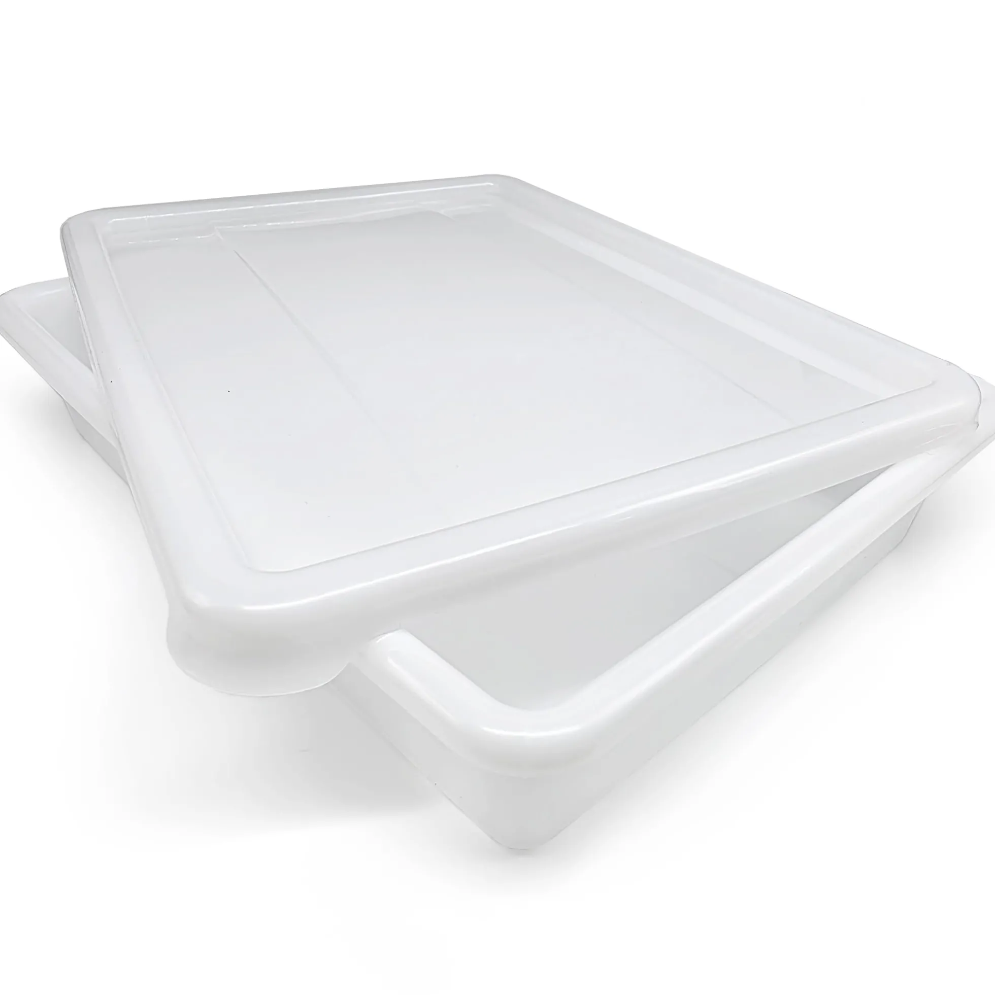 10 Bandejas Uso Alimentario Con Tapa: 10,7l Sin Bpa's (48,5 X 36,8 X 8,5cm). Cocinas, Restaurantes, Catering, Hostelería