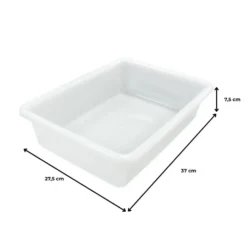 12 Bandejas Uso Alimentario Con Tapa: 5,6l Sin Bpa's (38 X 28,4 X 7,5cm) - Cocinas, Restaurantes, Pescaderías, Catering