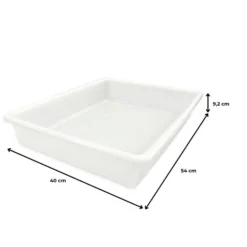 6 Bandejas Uso Alimentario: 15l Sin Bpa's (54 X 40 X 9,2cm) - Cocinas, Hostelería, Restaurantes, Pescaderías, Catering
