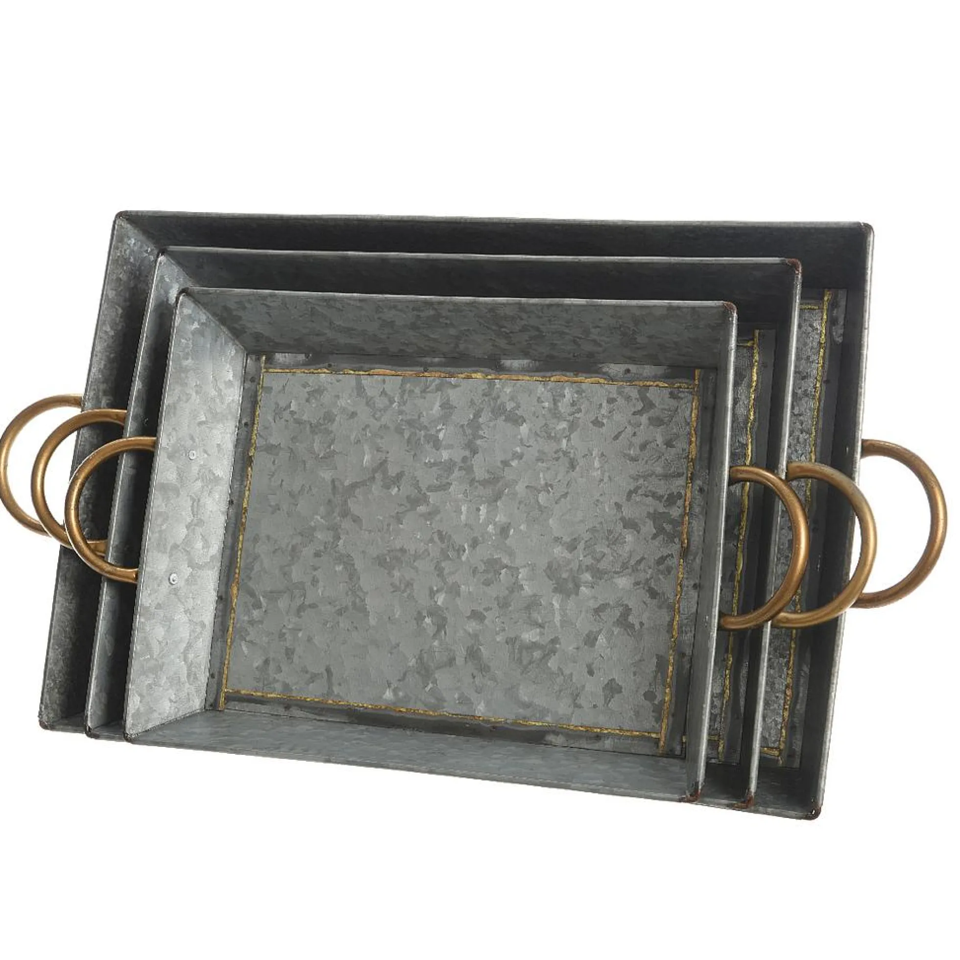 Bandeja Zinc Asas 59x34cm