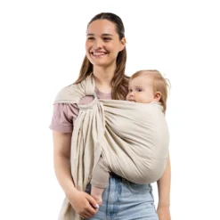 Bandolera Portabebé Boba Ring Sling Pampas Beige