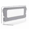 Barandilla De Cama Infantil 150 Cm – Altura Ajustable, Sistema Abatible, Malla Transpirable, Seguridad Anticaídas Bathby