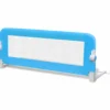 Barandilla De Seguridad Cama De Niño 2 Uds Azul 102x42 Cm