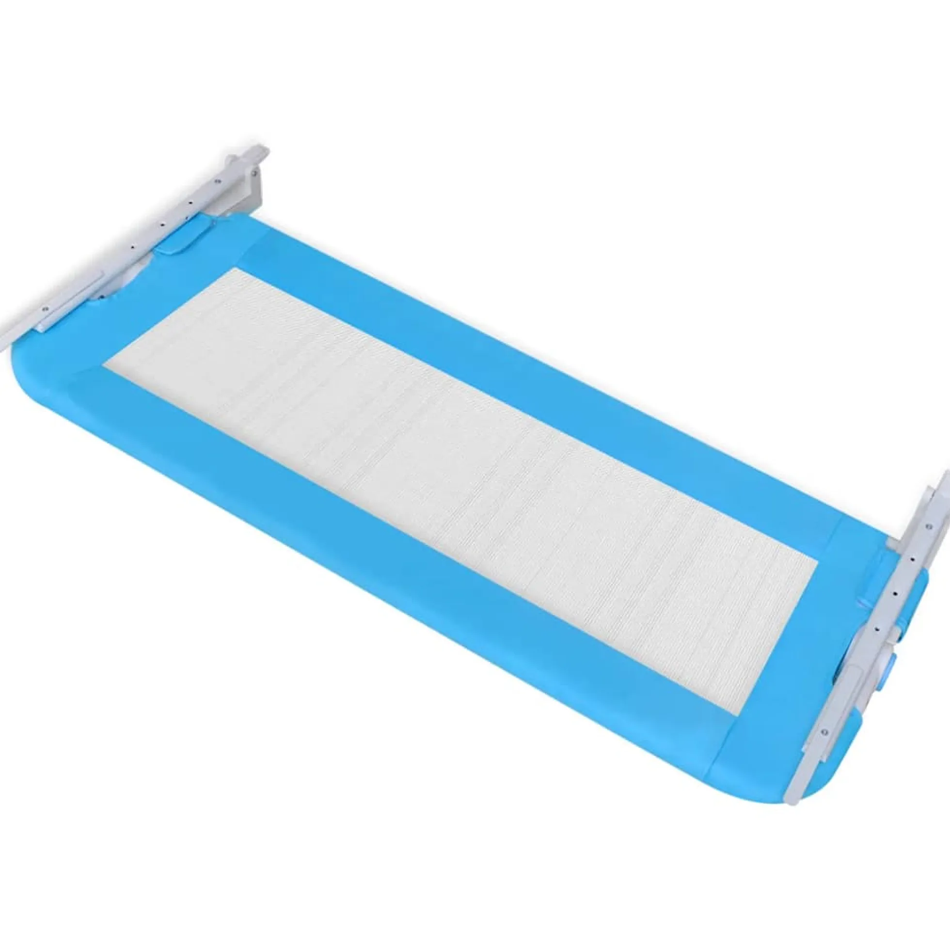 Barandilla De Seguridad Cama De Niño 2 Uds Azul 102x42 Cm