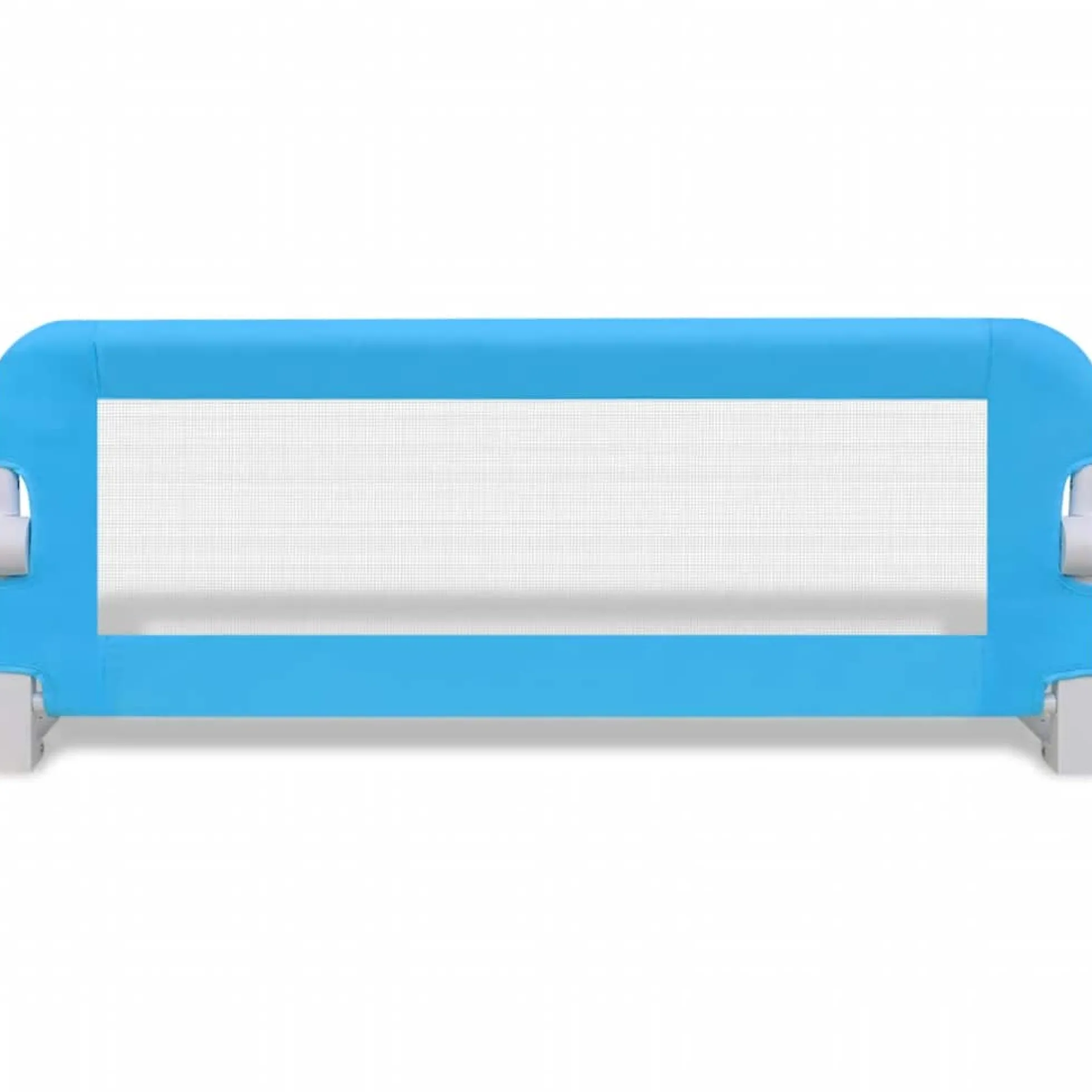 Barandilla De Seguridad Cama De Niño 2 Uds Azul 102x42 Cm