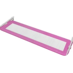 Barandilla De Seguridad Cama De Niño 2 Uds Rosa 150x42 Cm