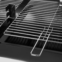 Barbacoa Carbón Rectangular Acero Negro 107 X 58 X 94 Cm Ldk Garden