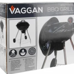 Barbacoa Con Ruedas Negra 47Cm
