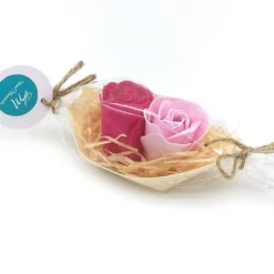 50 Barcas Con Flores Para Regalo Invitados (rojo) - Rosas De Jabón Para Baño Aromático. Detalle Original Para Eventos
