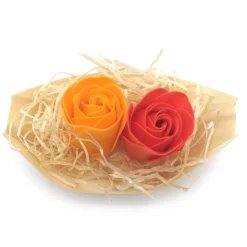 5 Barcas Con Flores Para Regalo Invitados (naranja) - Rosas De Jabón Para Baño Aromático. Detalle Original Para Eventos