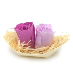 10 Barcas Con Flores Para Regalo Invitados (lavanda) - Rosas De Jabón Para Baño Aromático. Detalle Original Para Eventos