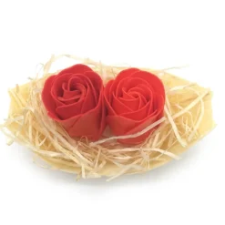 100 Barcas Con Flores Para Regalo Invitados (rojo) - Rosas De Jabón Para Baño Aromático. Detalle Original Para Eventos