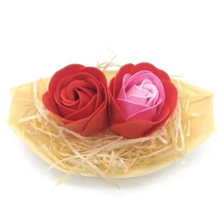 100 Barcas Con Flores Para Regalo Invitados (rojo) - Rosas De Jabón Para Baño Aromático. Detalle Original Para Eventos