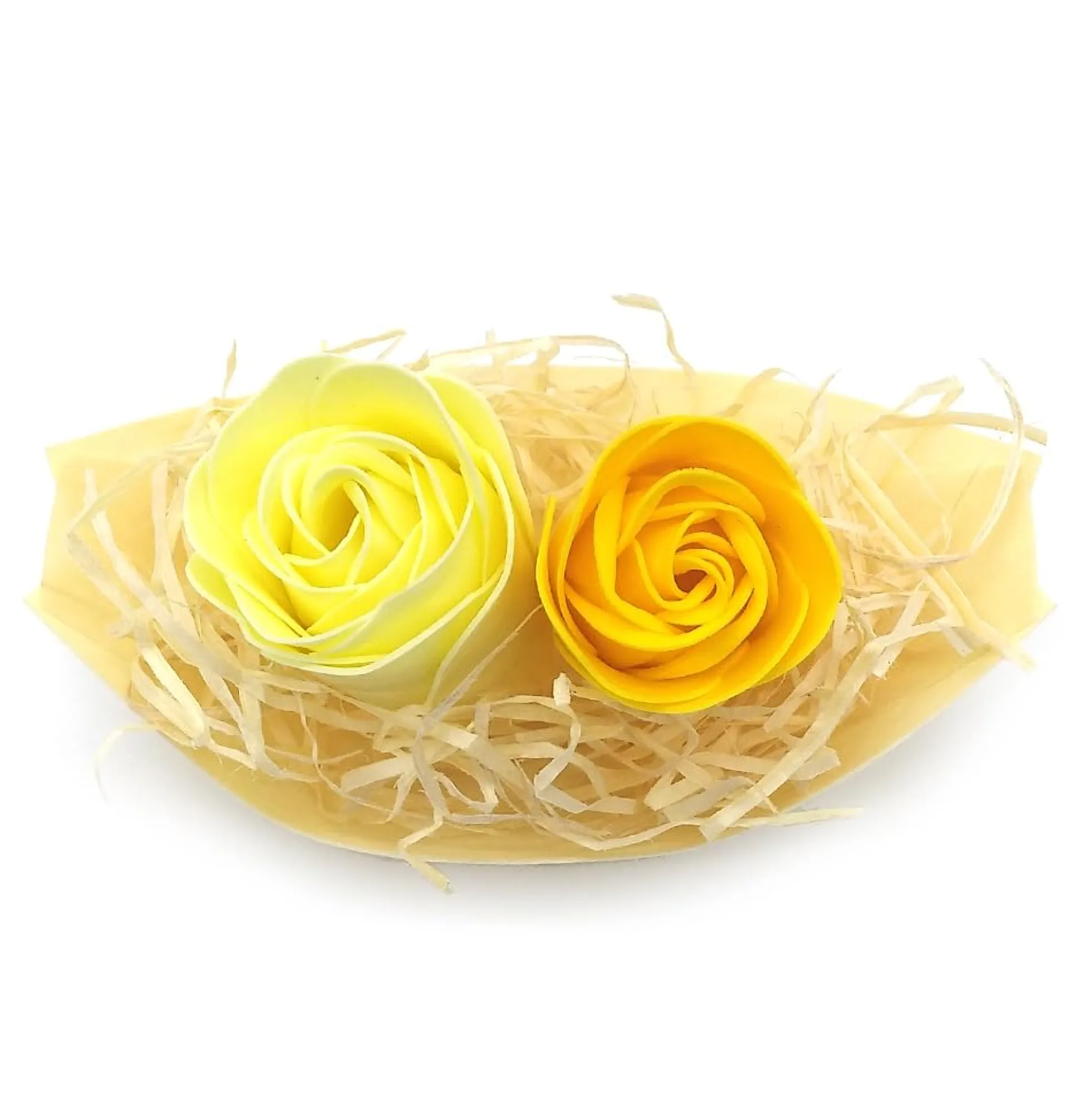 10 Barcas Con Flores Para Regalo Invitados (amarillo). Rosas De Jabón Para Baño Aromático. Detalle Original Para Eventos