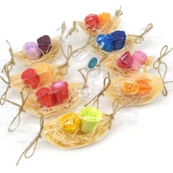 100 Barcas Con Flores Regalo Invitados (surtidas) - Rosas De Jabón Para Baño Aromático - Detalle Original Para Eventos