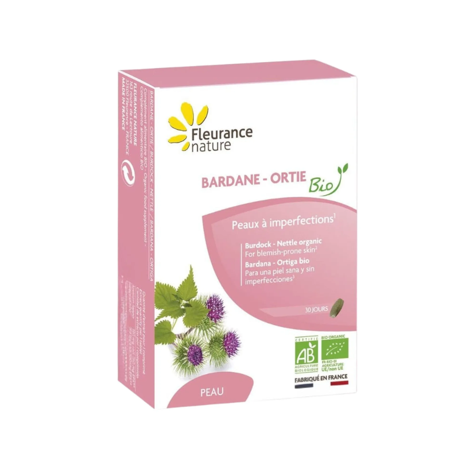Bardana – Ortiga Eco Fleurance Nature 30 Comprimidos
