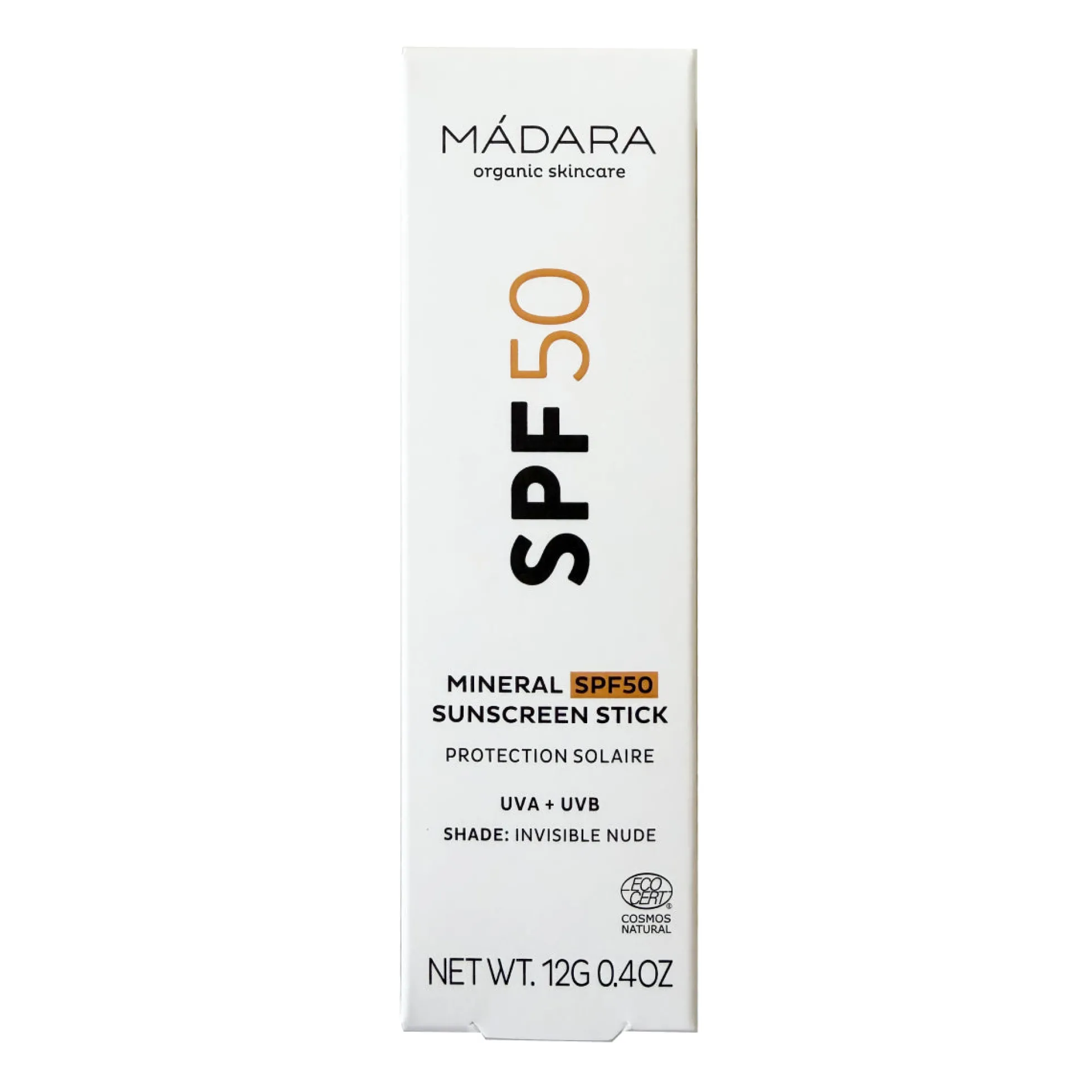 Barra solar mineral con factor de protección solar FPS 50, 12 g
