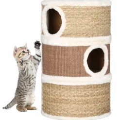 Barril Rascador Para Gatos Hierba Marina 60 Cm