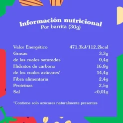 Barrita de Fresa y Manzana para niños Real Kids 30 g