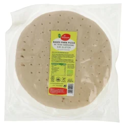 Bases de Pizza con Trigo Sarraceno sin gluten bio El Granero, 2 uds de 250 g