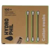 Bastoncillos para oido de Bambú y Algodón Ecológico Hydrophil, 100 ud