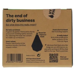 Bastoncillos para oido de Bambú y Algodón Ecológico Hydrophil, 100 ud
