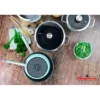 Batería Cocina Inducción 6 Piezas, Antiadherente Libre Pfoa Exterior Verde Menta Retro Vintage Magefesa Nordic, Verde