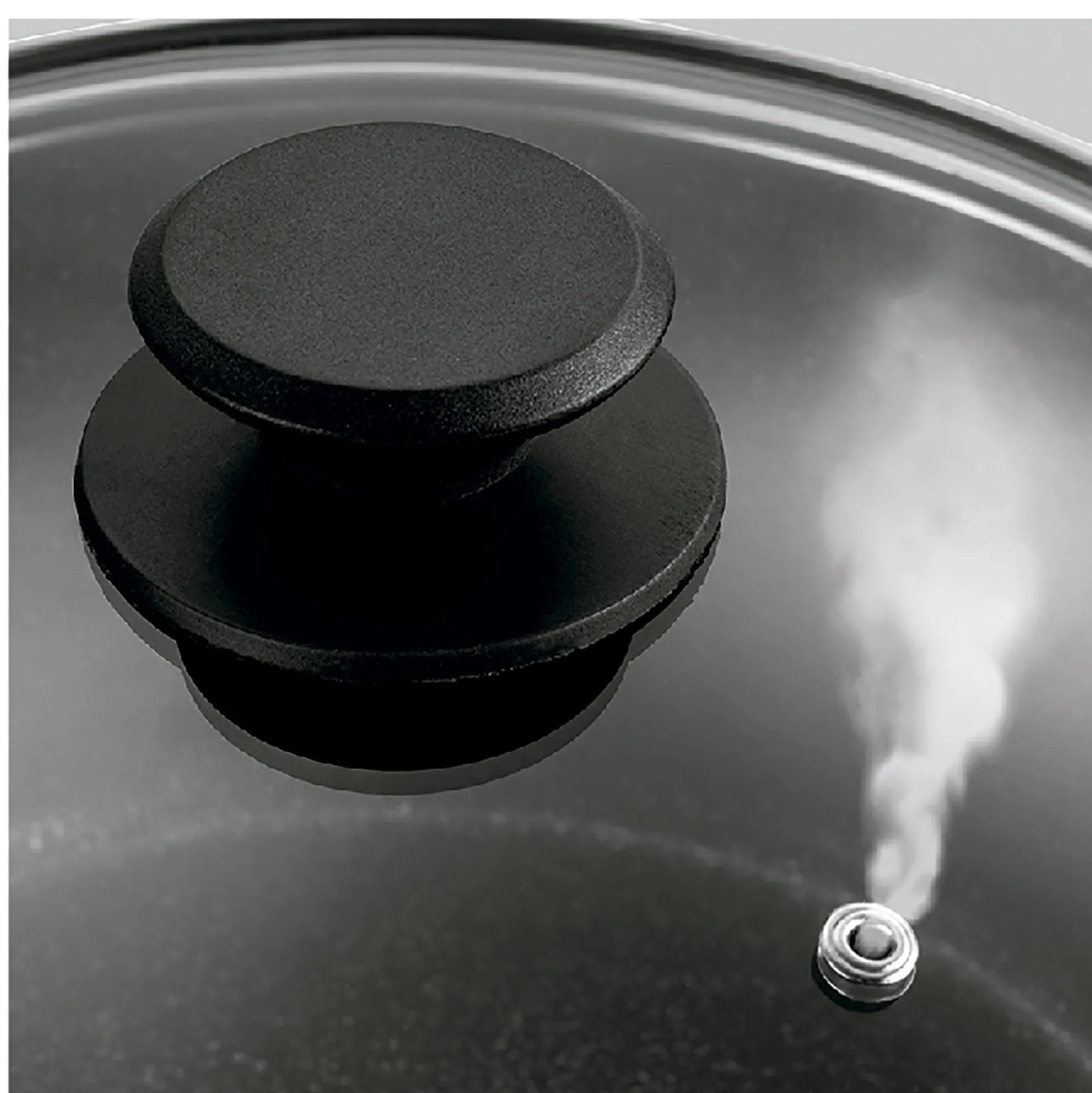 Batería Cocina Inducción 4 Piezas, Antiadherente Sin Pfoa, Aluminio Forjado, Cazuela Sartenes Fagor Vivant 424 Negro