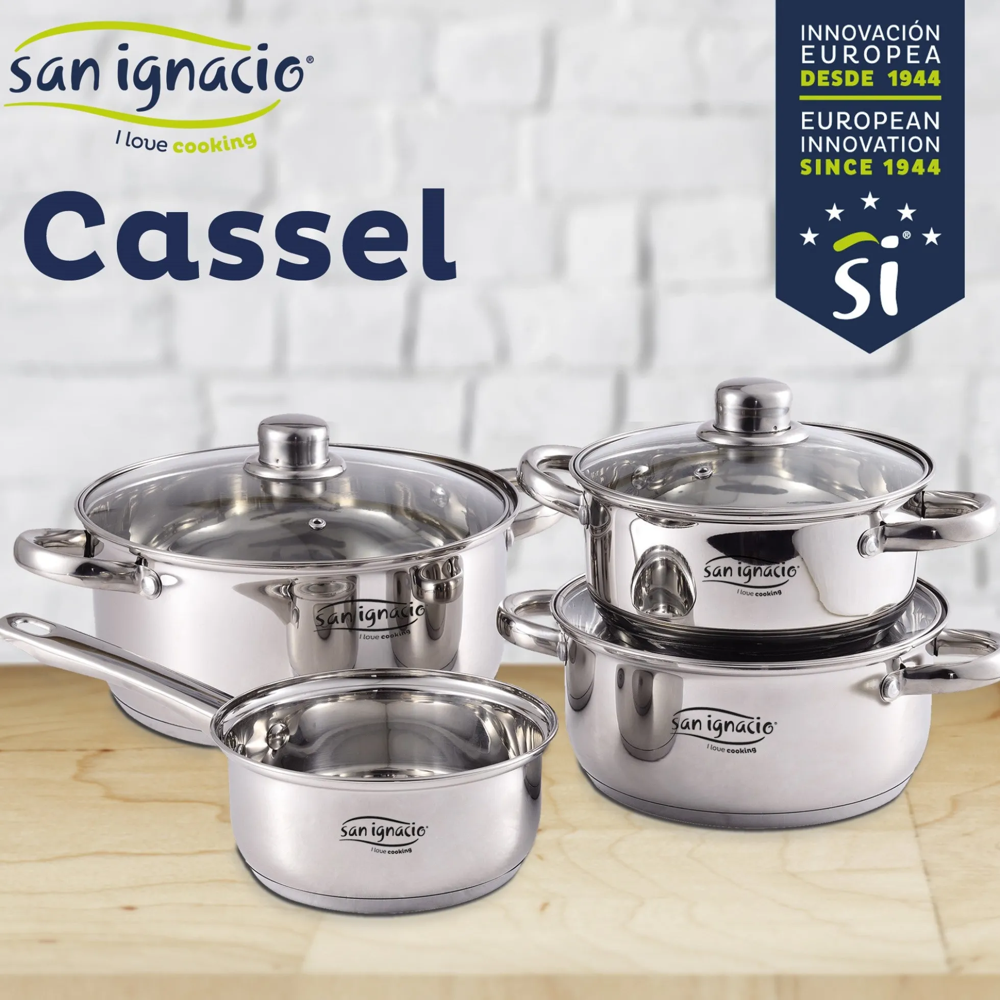 Bateria 7pc Acero Inox Ind Cassel Sg