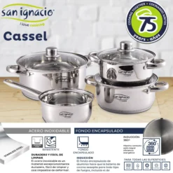 Bateria 7pc Acero Inox Ind Cassel Sg