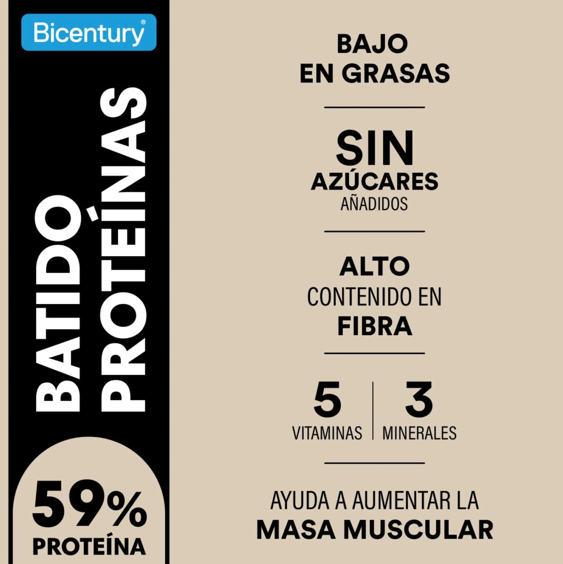 Batido Proteína Cookie BICENTURY 340g