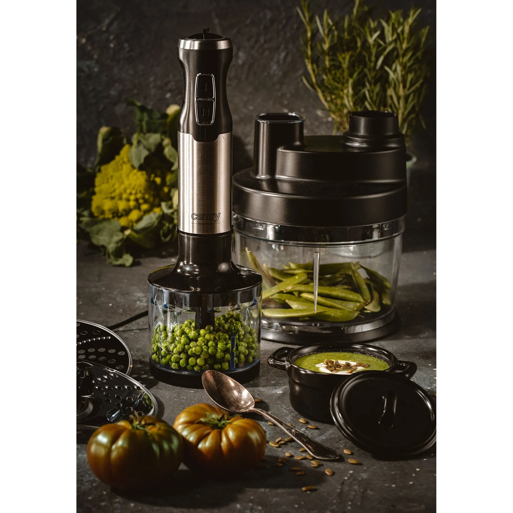 Batidora De Mano Procesador De Alimentos Cocina, Batidora, Picadora, Regulador Velocidad, Turbo Camry Cr4623 1600w