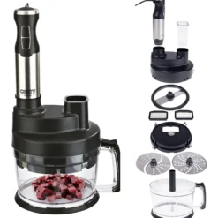 Batidora De Mano Procesador De Alimentos Cocina, Batidora, Picadora, Regulador Velocidad, Turbo Camry Cr4623 1600w