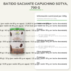 Batido Saciante Capuchino Sotya 600 g