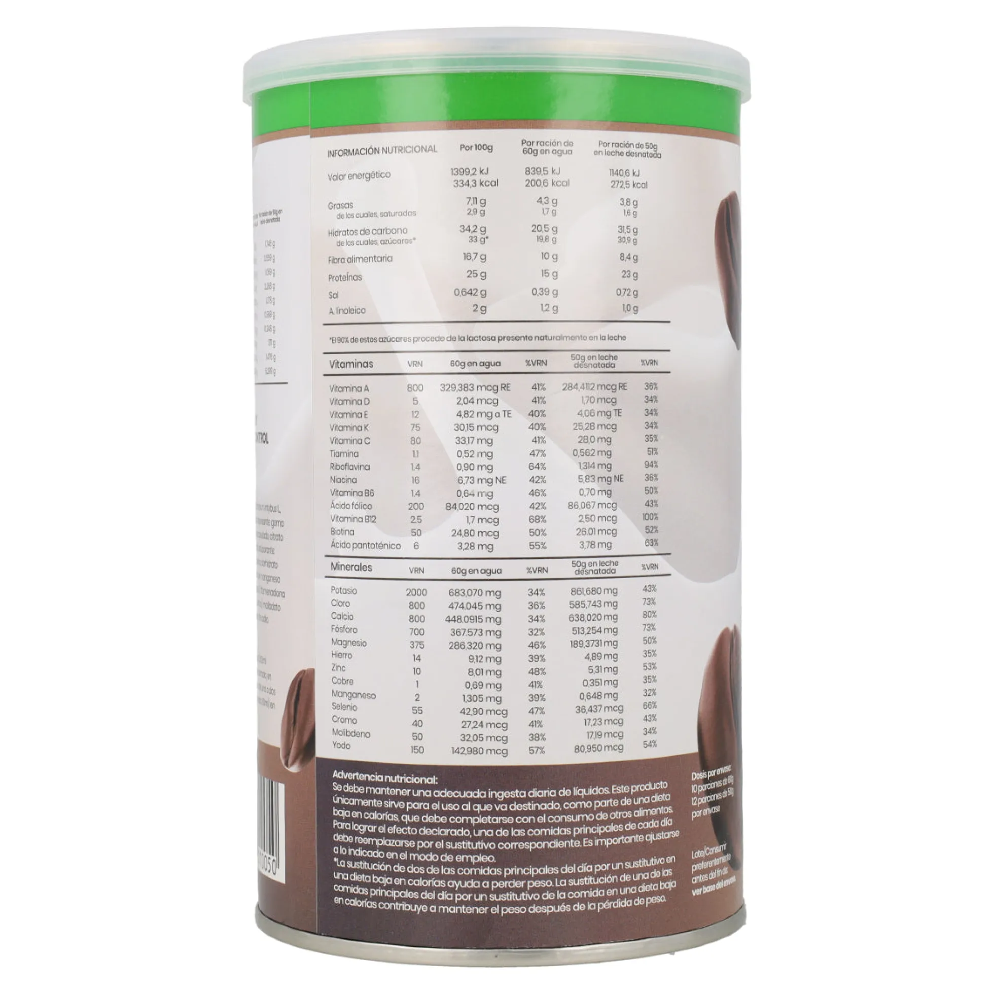 Batido Saciante Capuchino Sotya 600 g