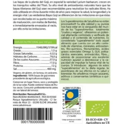 Bayas de goji enteras ECO 250 g, Salud Viva