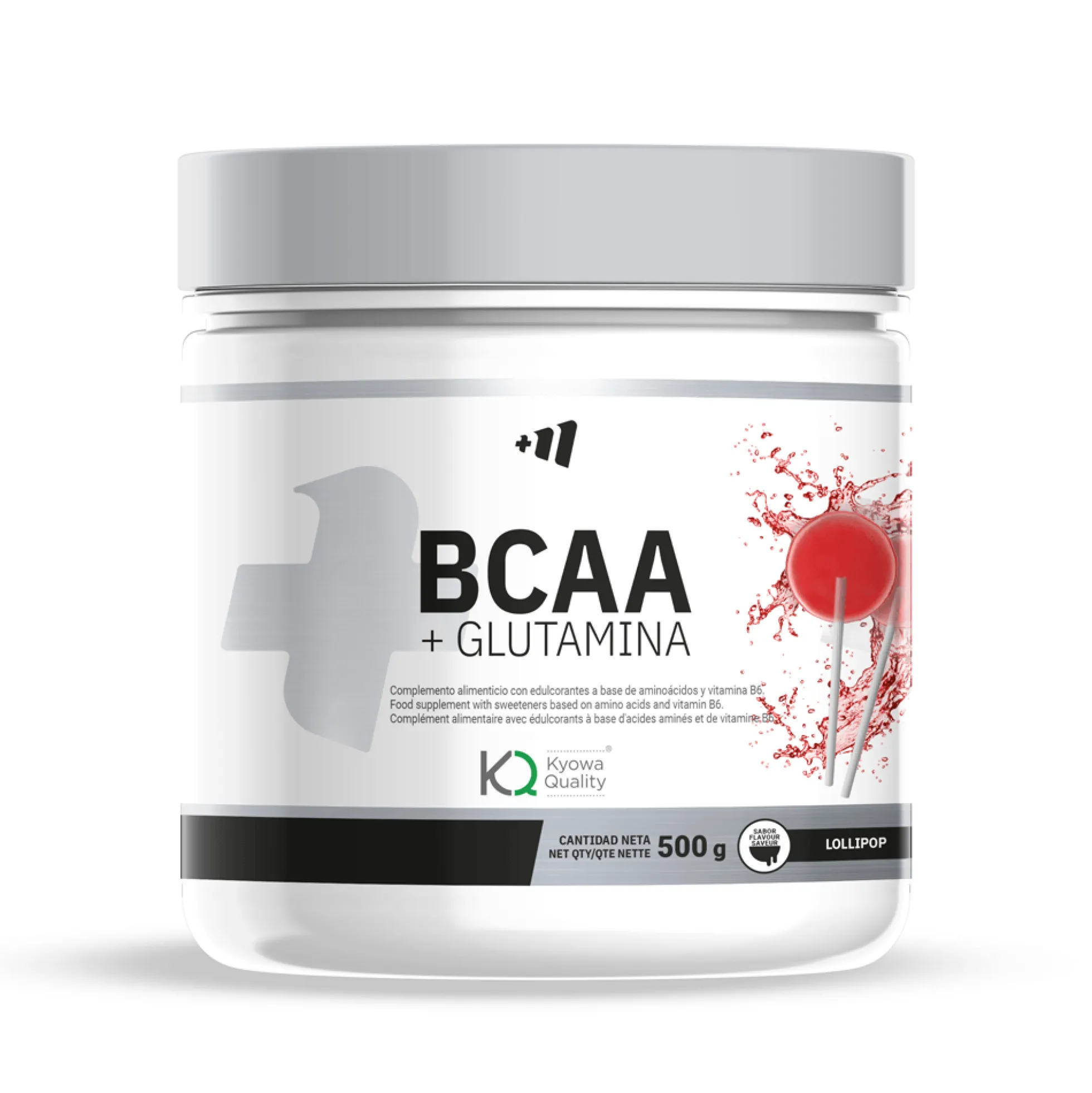 Bcaa + Glutamina Kyowa® - 500g - Lollipop - Mejora La Resistencia - Masmusculo