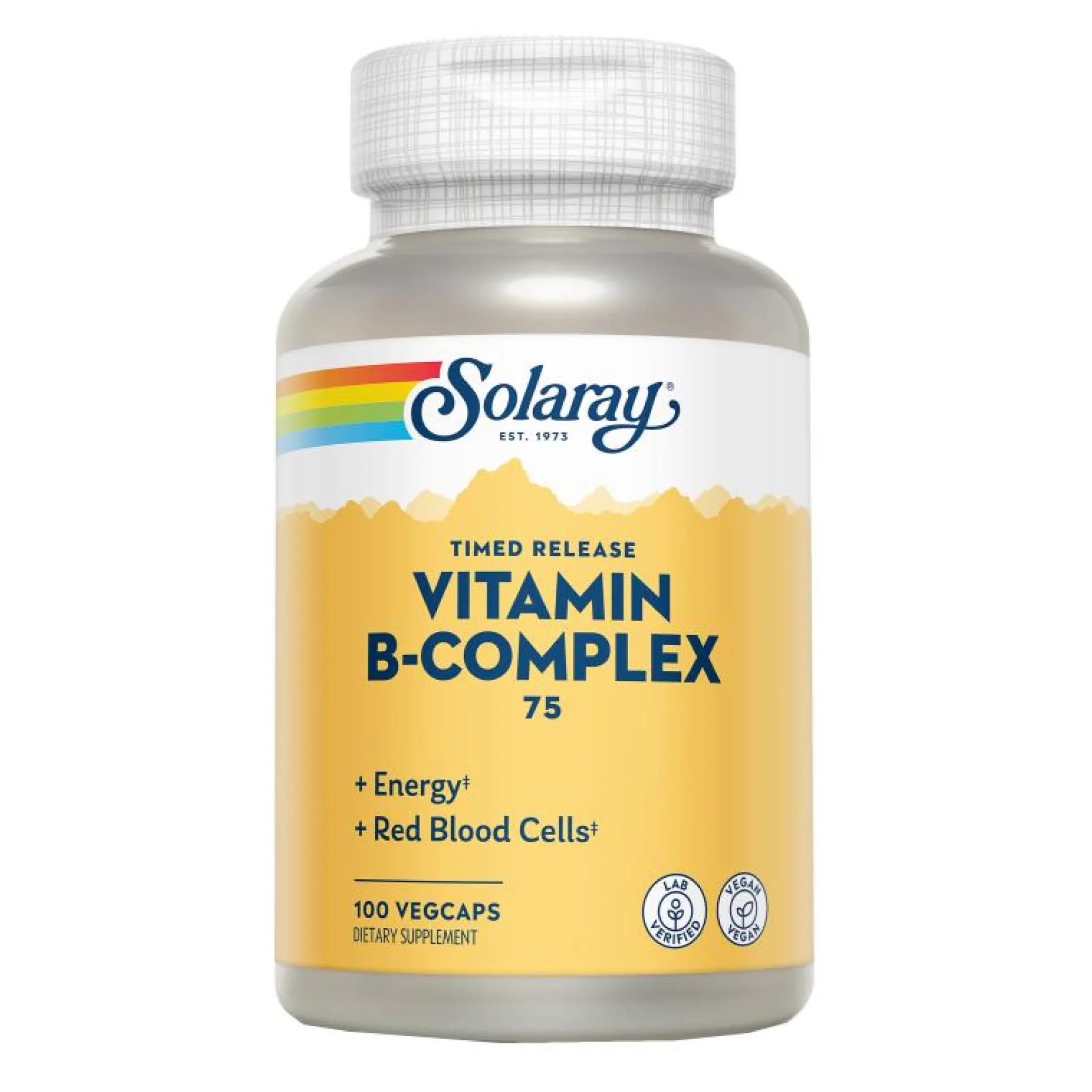B Complex 75 A/R 100 Vcaps Solaray