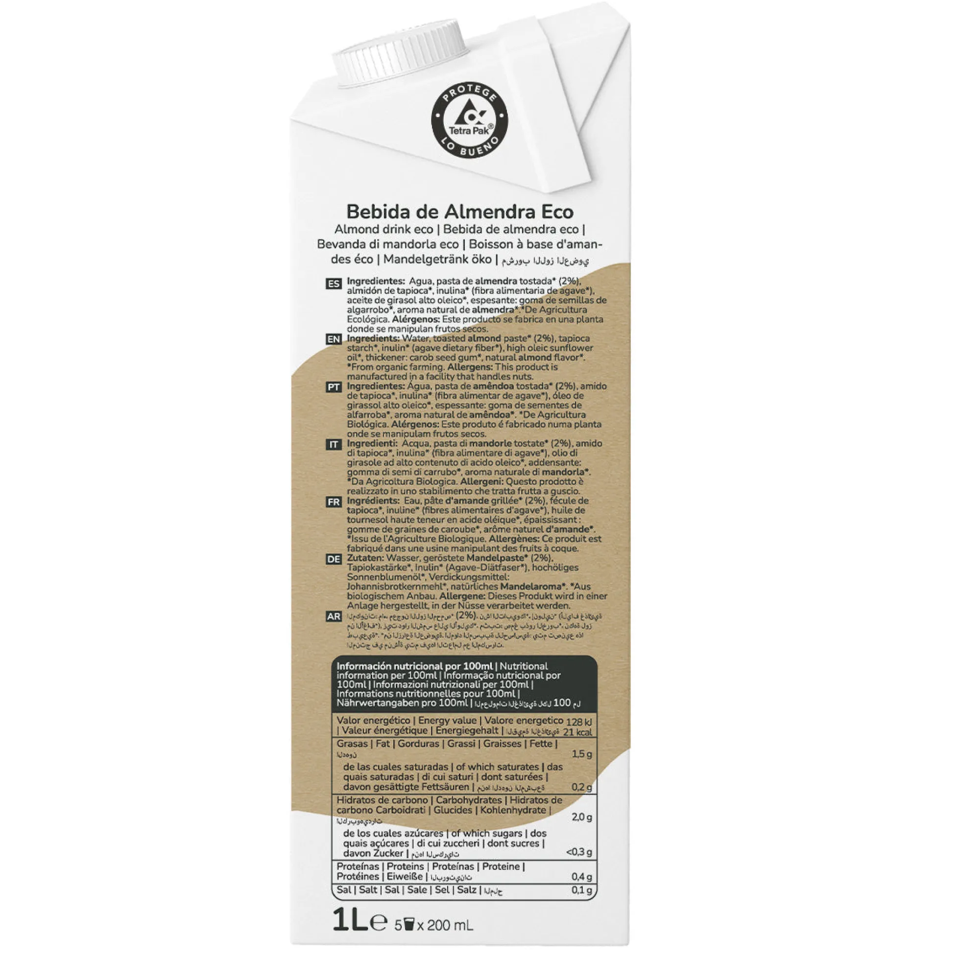 Bebida de Almendra Eco Planeta Huerto 1L