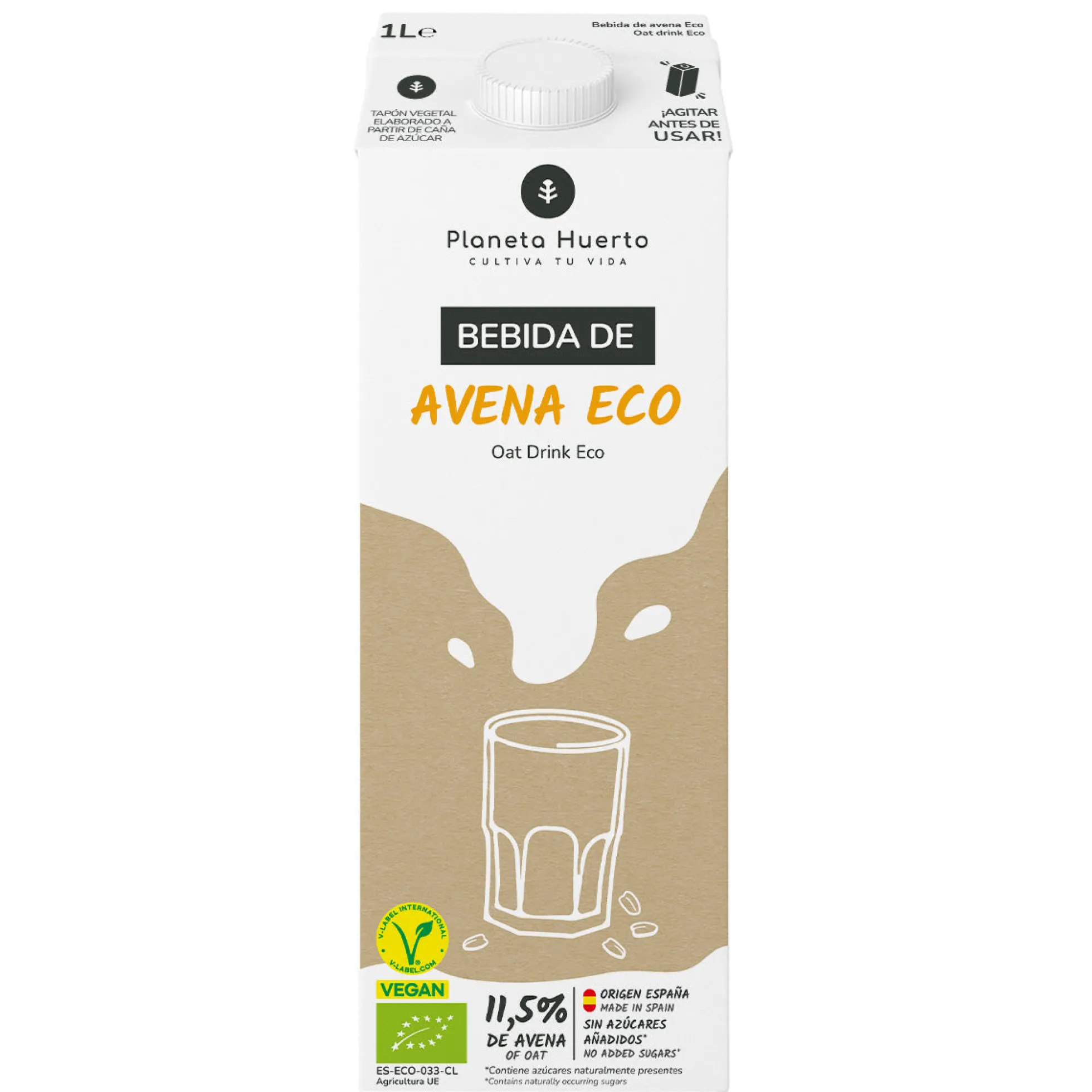 Bebida de Avena ECO Planeta Huerto 1L
