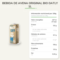 Bebida de Avena Original BIO Oatly 1L