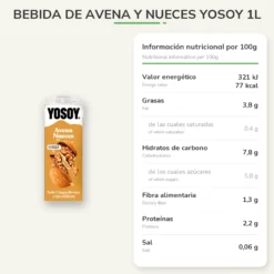 Bebida de Avena y Nueces YOSOY 1L